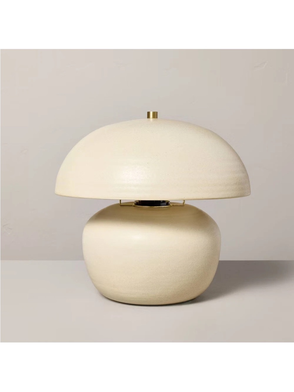 Mushroom Table Lamp Sour Cream - Hearth & Hand with Magnolia NEW W/ TAG